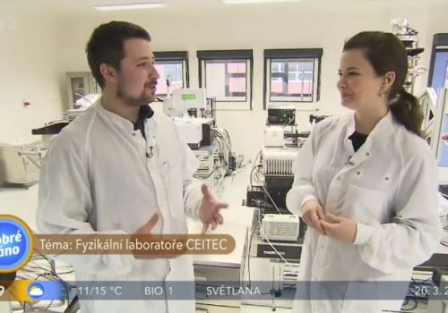 Petr Dvorak explains what we do at CEITEC Nano infrastructure in the Czech TV Morning Show