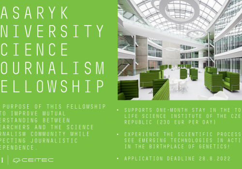 Masaryk University Science Journalism Fellowship